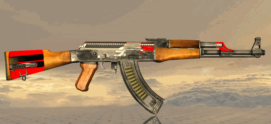AK47のフルオート画像